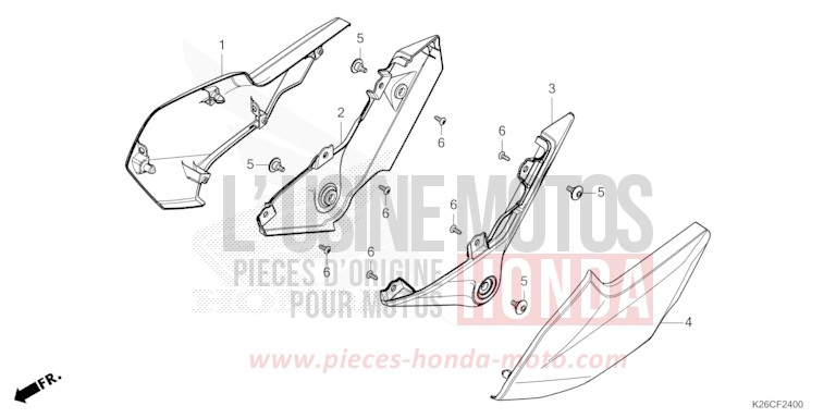SIDE COVER for MSX GROM A PEARL HORIZON WHITE (NHB61) from 2024